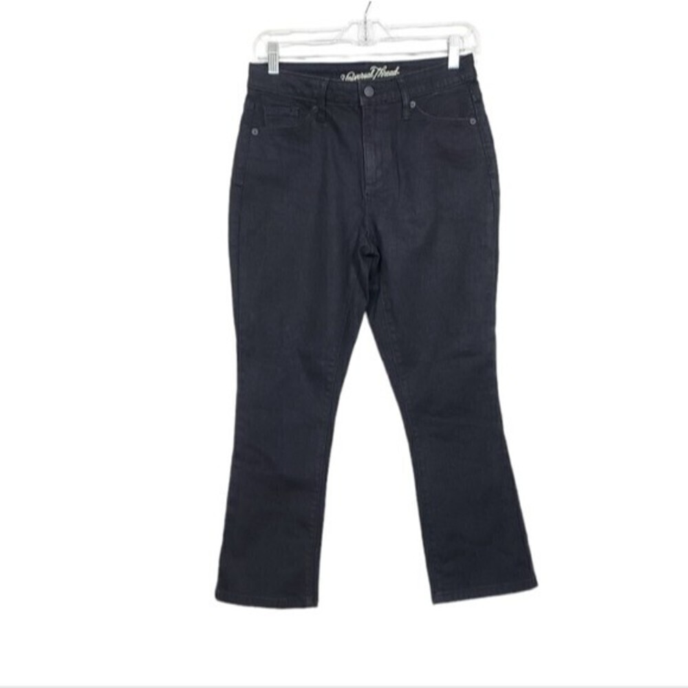 NWT Universal Thread High Rise Kick Boot Crop Dark Wash Jeans 2/26R